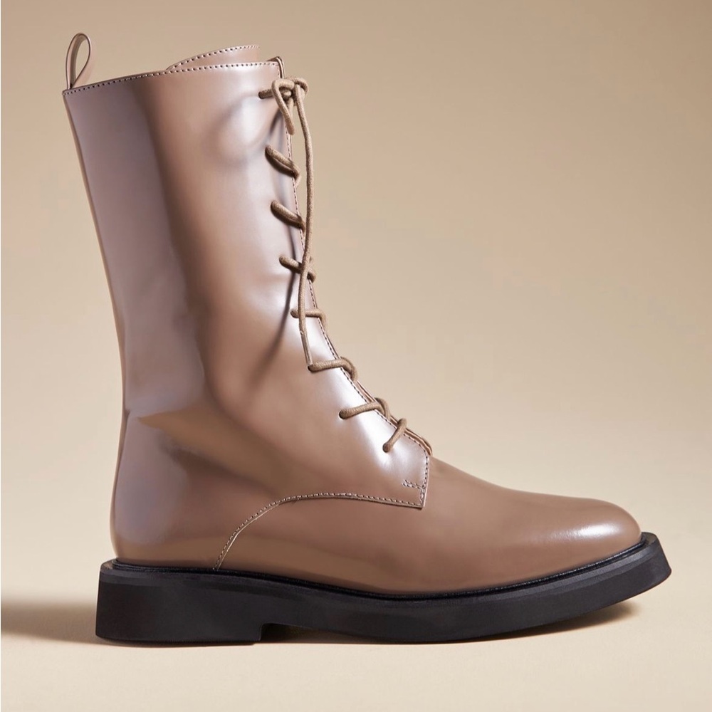 Anthropologie Pilcro Lace-Up Stompy Boots